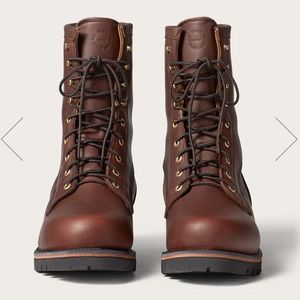 Filson Brown Leather Boots — 8 M / 10 W